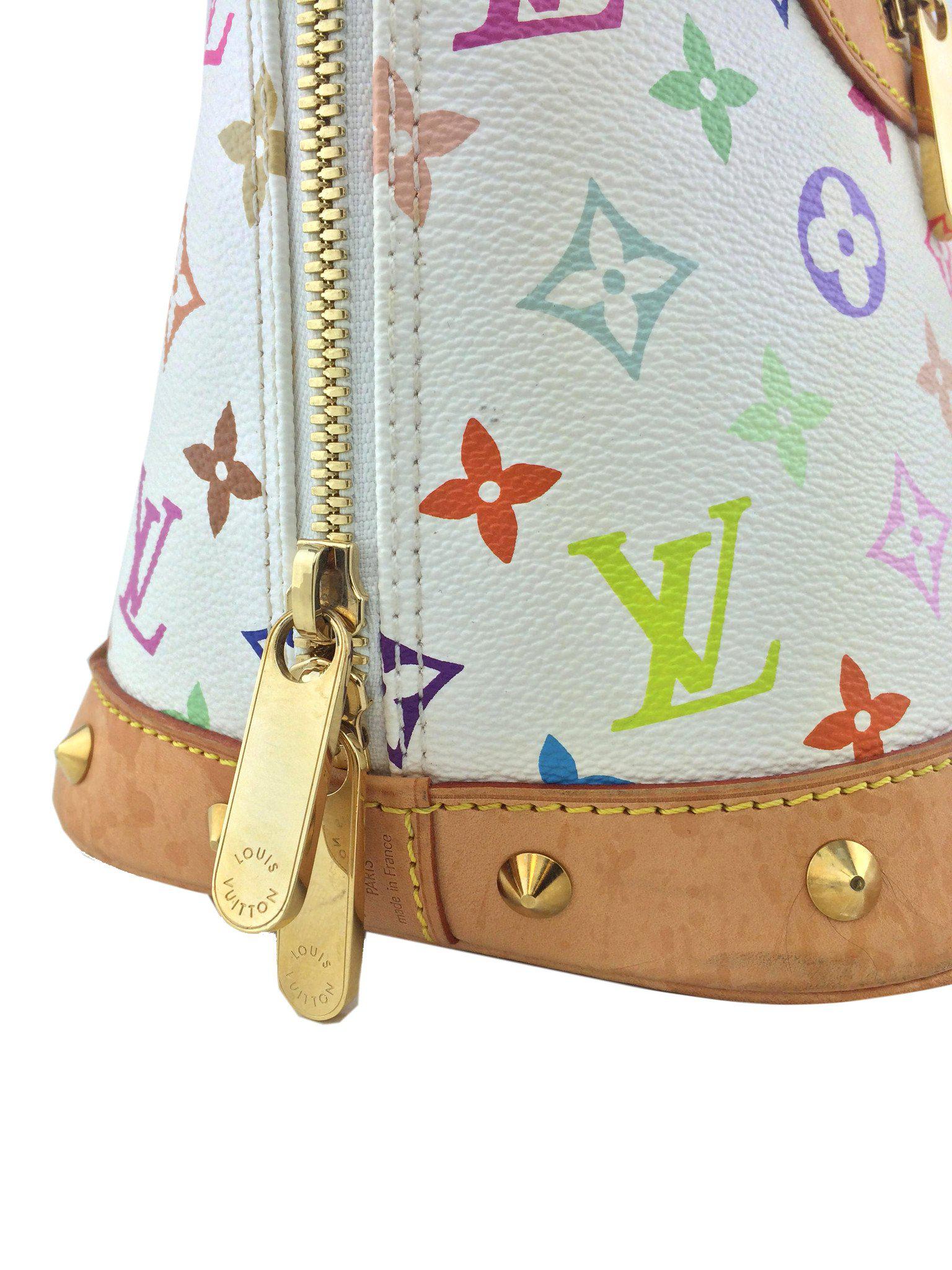 Authentic Louis Vuitton Multicolore Monogram Alma Handbag - Stylish Designer Shoulder Bag for Women | Perfect for Work, Travel & Evening Events