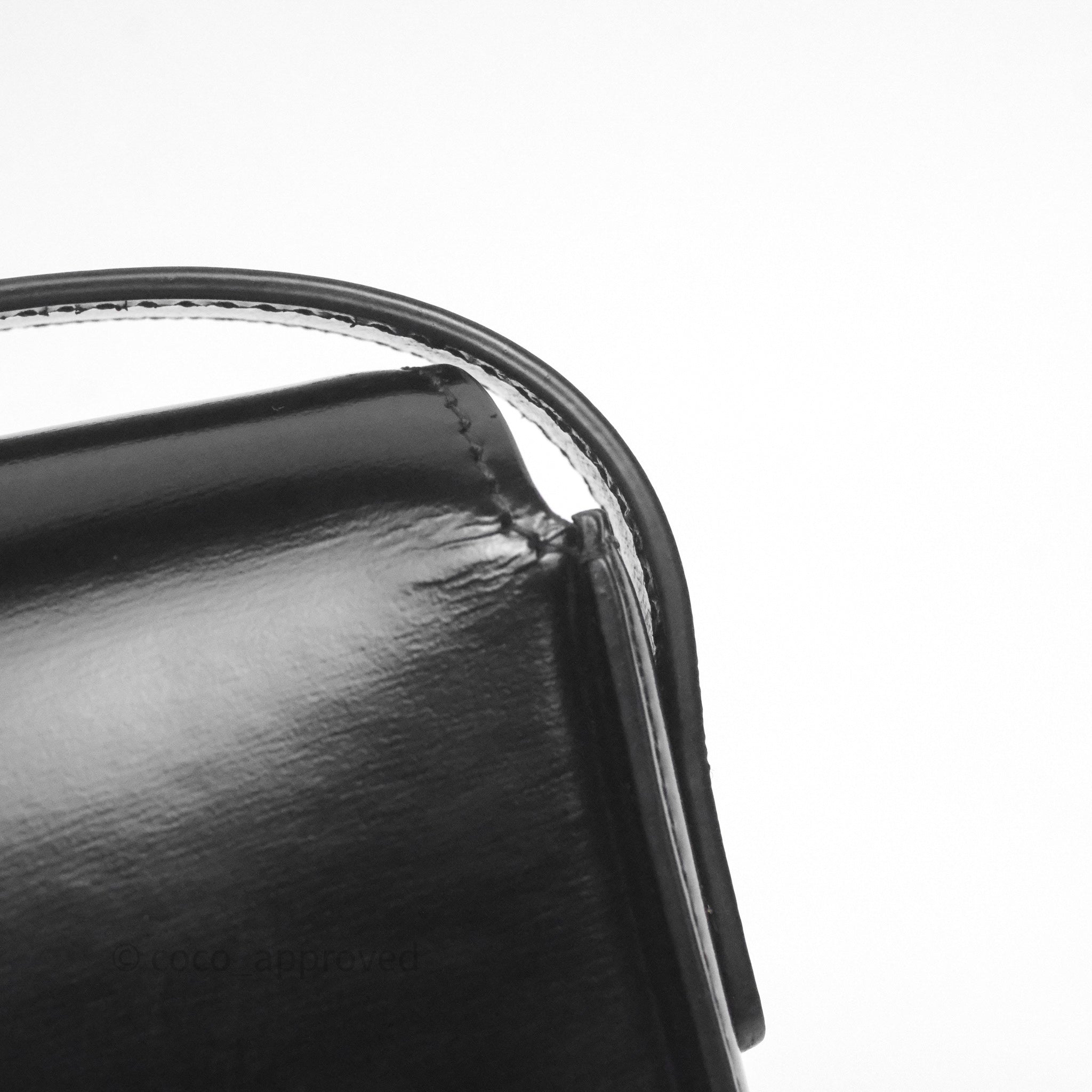 Celine Triomphe Shoulder Bag for Women - Black Shiny Calfskin Leather Crossbody Purse | Perfect for Work, Travel & Evening Events
