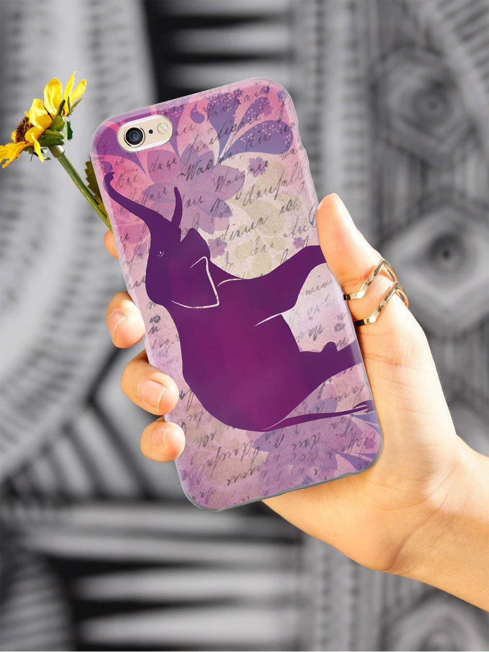 3D Textured Protective Phone Case for Apple iPhone X/Xs - Purple Elephant Design - Slim Fit & Shockproof Cover - Perfect for Daily Use, Travel & Gifts