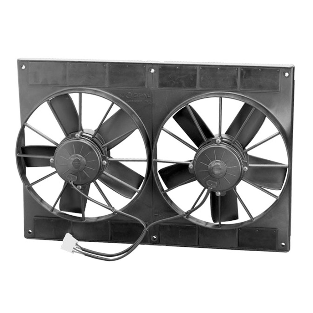 Spal 30102052 11-Inch Dual Paddle Blade High Performance Cooling Fan - Perfect for Automotive, Marine, and Industrial Applications
