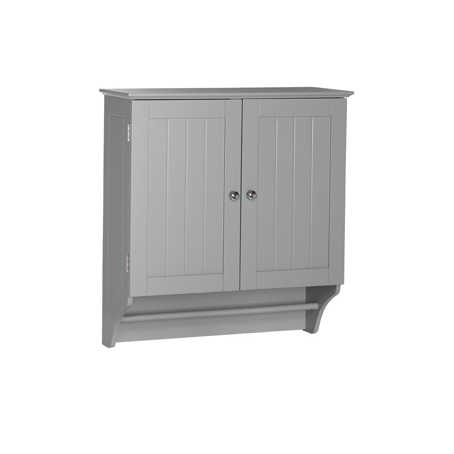 Ashland 2-Door Gray Wall Cabinet for Kitchen & Bathroom Storage