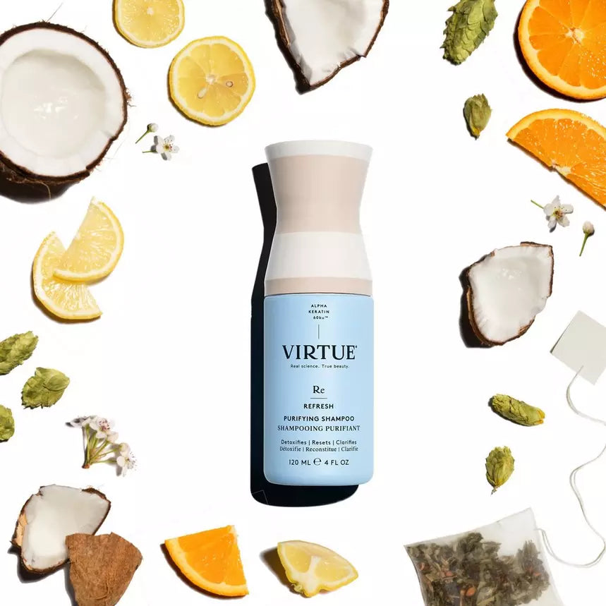 Virtue Purifying Shampoo for Color-Treated Hair | Sulfate-Free & Volumizing | Perfect for Daily Use & Post-Workout Refresh