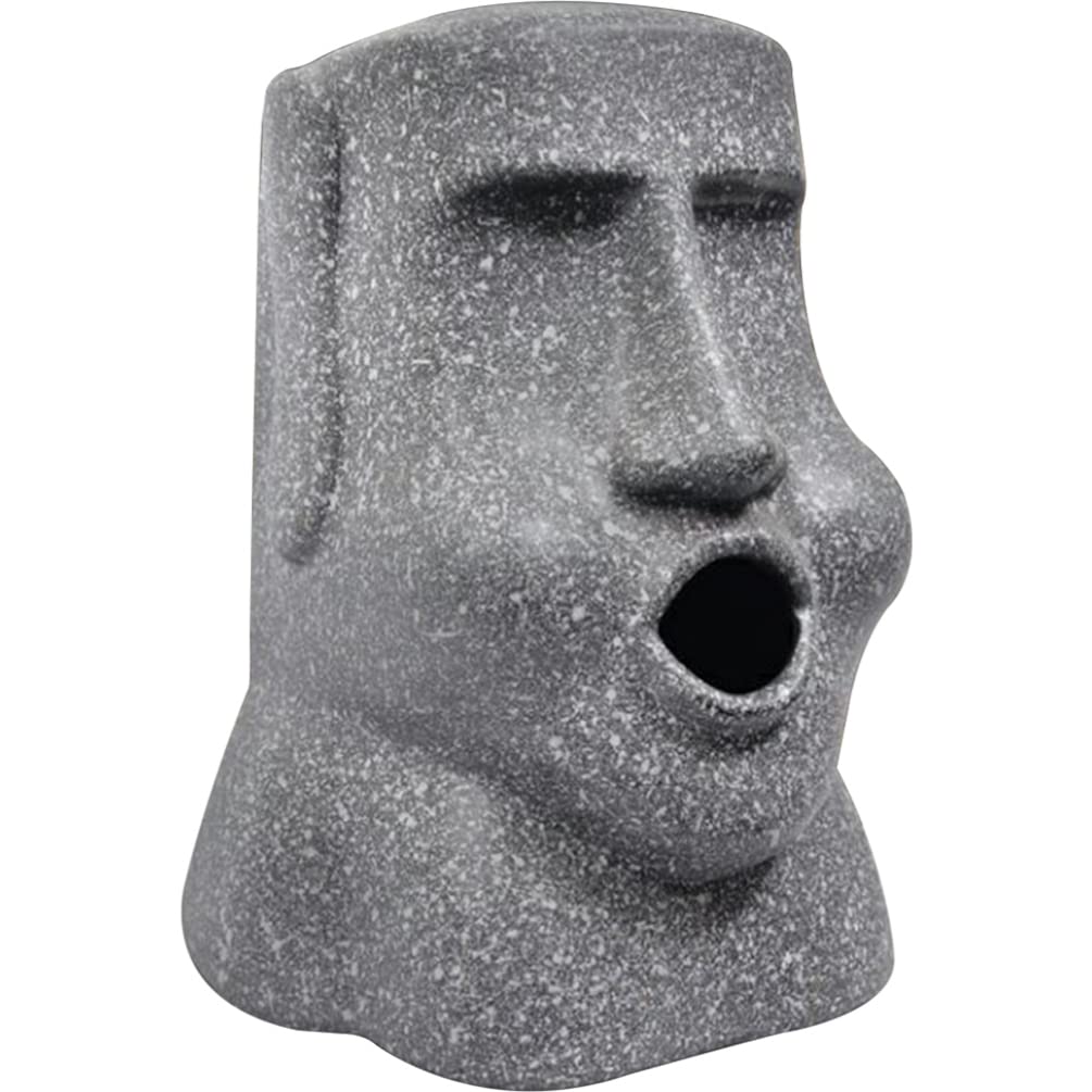STOBAZA Decorative Tissue Box Holder - Easter Island Statue Design for Home & Office | Creative Paper Towel Dispenser & Storage Tray for Living Room, Bathroom, Kitchen