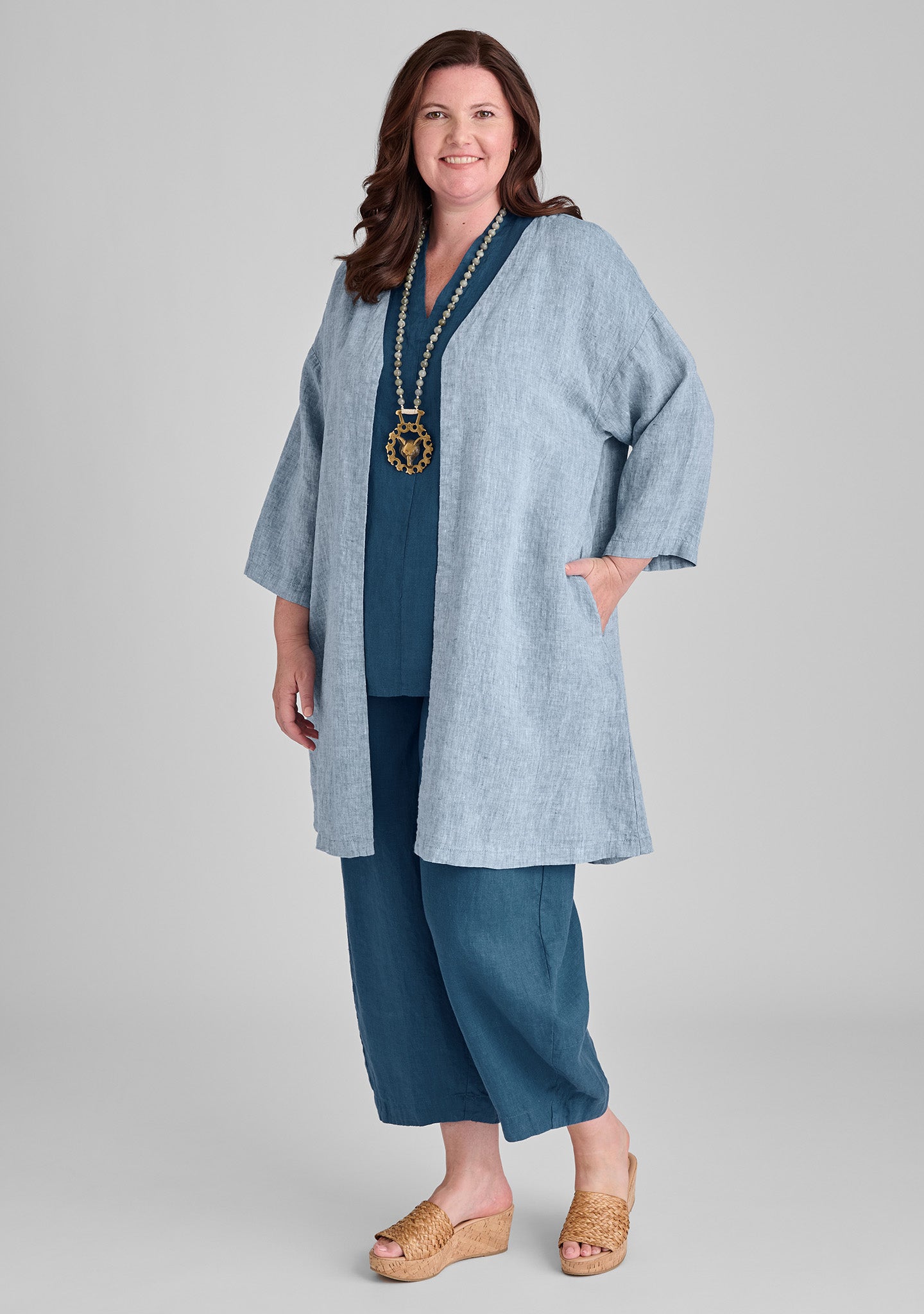 Stylish Harmony Linen Jacket for Women & Men - Lightweight Breathable Summer Blazer - Perfect for Casual Outings, Beach Cover-Up & Office Wear