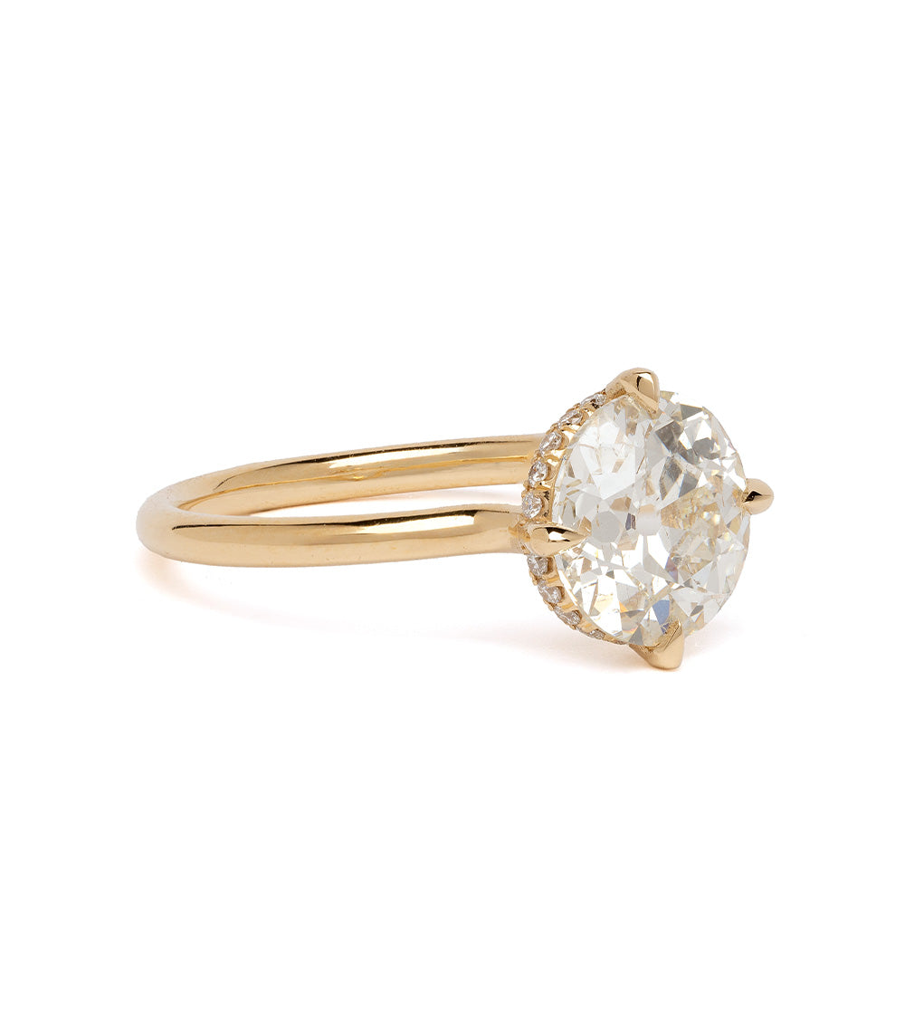 Billie Vintage European Diamond Engagement Rings for Women - 2.26 Carat Solitaire Ring, Ideal for Proposals, Anniversaries & Special Occasions