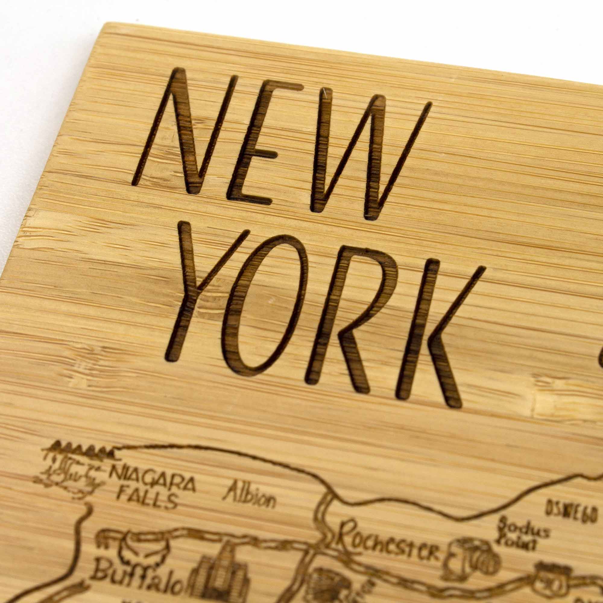 4-Piece New York Puzzle Coaster Set with Protective Case - Perfect for Coffee Tables, Home Decor & Gift Giving