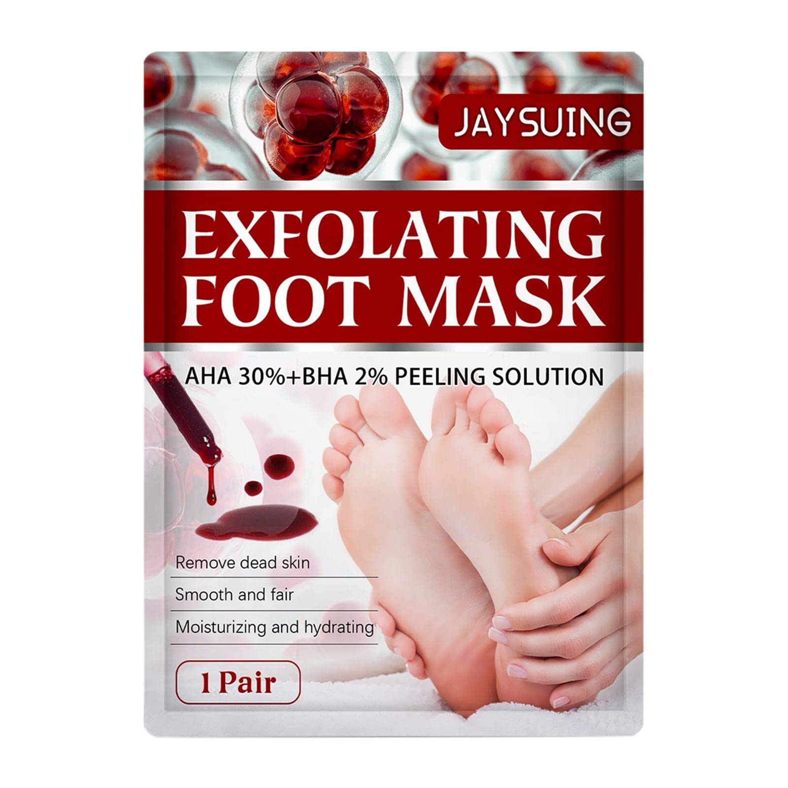 Exfoliating & Nourishing Fruit Foot Mask - Dead Skin Removal & Moisturizing Treatment - 5ml Toenail Pen (One Size) - Perfect for Pedicures, At-Home Foot Care & Cracked Heel Treatment
