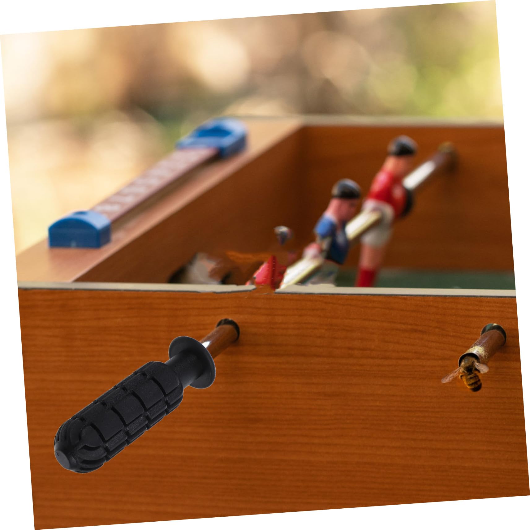 TOYANDONA 24 Pezzi Accessori Per Calcio Balilla - Maniglie Sostituibili per Calcio Tavolo, Grip Foosball Handle per Bambini e Adulti, Ideali per Partite in Casa e Tornei Amatoriali