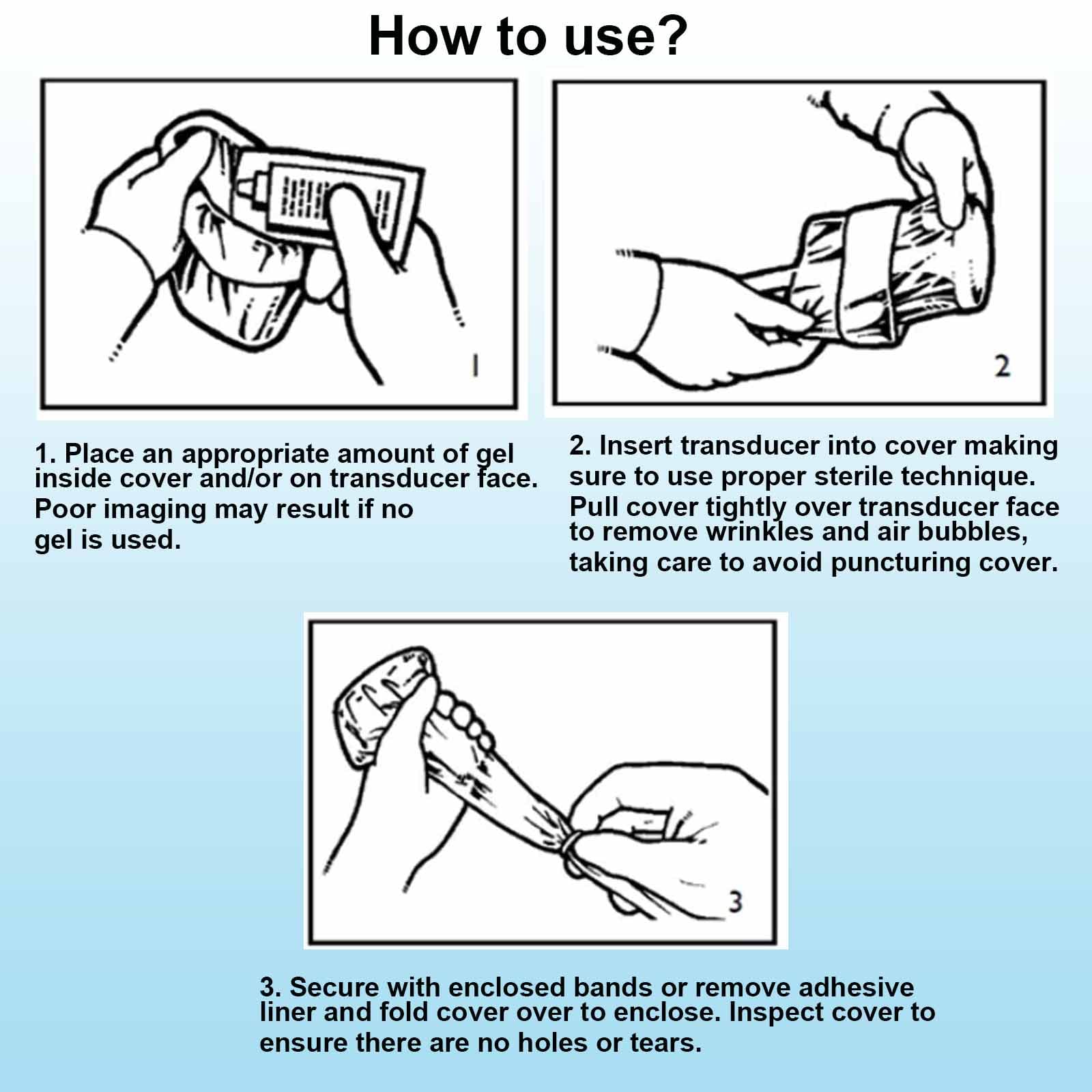 Sterile Latex-Free Disposable Ultrasound Probe Covers - 7