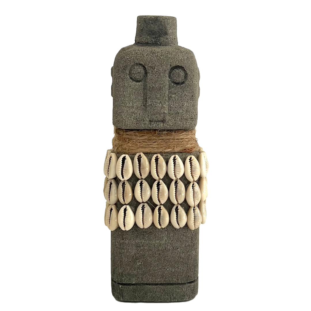 Authentic Sumba Stone Statue #4 - Handcrafted Indonesian Home Decor for Living Room, Office & Garden