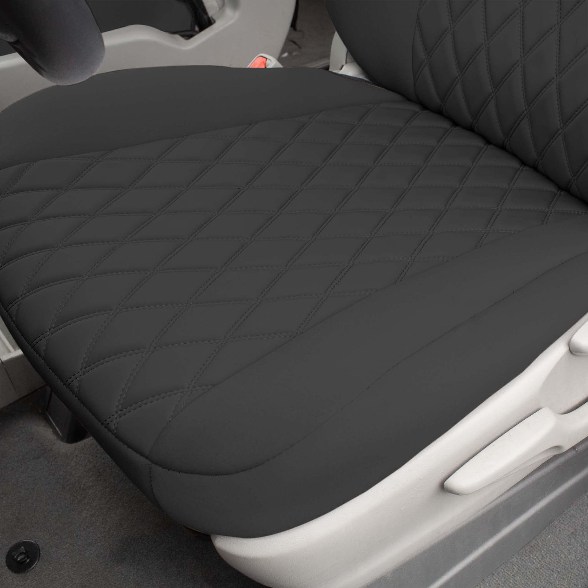 FH Group Custom Fit Neoprene Seat Covers for 2011-2020 Toyota Sienna | Waterproof Neosupreme Automotive Seat Protectors | Front Set Black | Perfect for Family Road Trips & Daily Commute