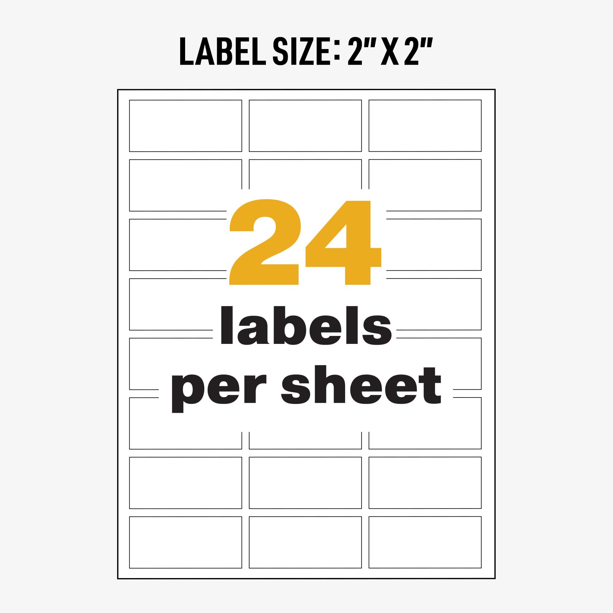 Avery UltraDuty GHS Chemical Labels for Laser Printers - Waterproof & UV Resistant - 1