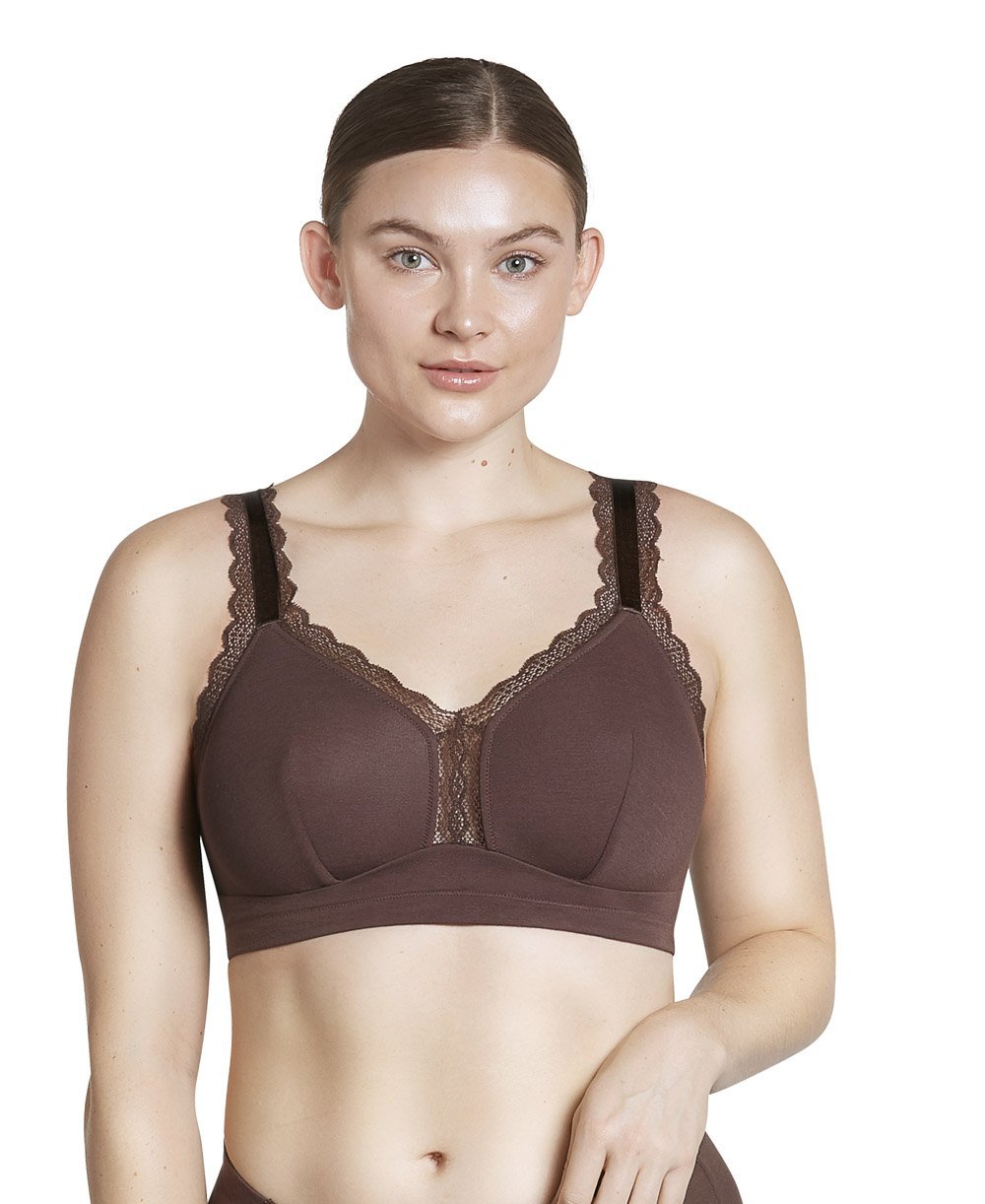Parfait Dalis Wire Free Bralette - Comfortable Seamless Deep Nude Bra for Women | Perfect for Yoga, Lounge & Everyday Wear