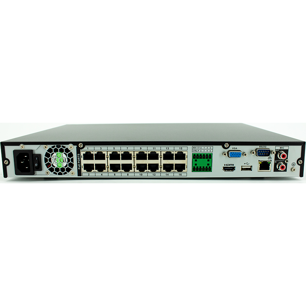 Dahua N42C3P 16 Channel 4K UHD Network Video Recorder (NVR) with 4TB HDD - Professional Security Surveillance System for Home & Business Use