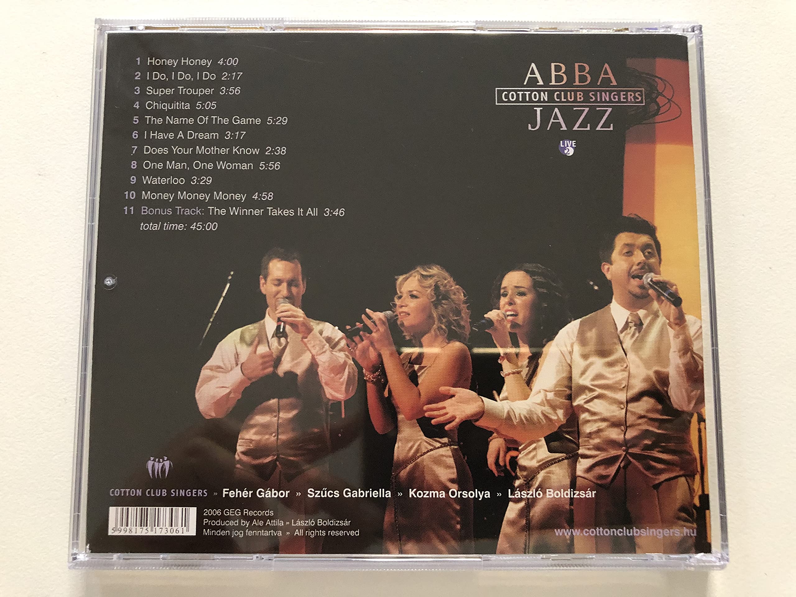 ABBA Jazz Live 2 - Cotton Club Singers | ABBA Jazz Cover Album | Perfect for Dinner Parties, Lounge Music & Relaxation