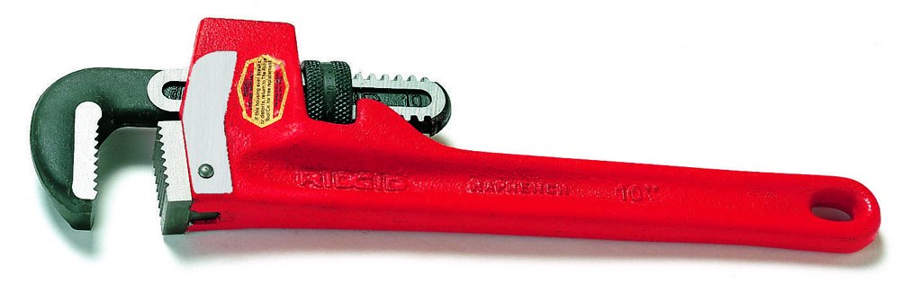 10-Inch Cast Iron Straight Pipe Wrench - Heavy Duty Plumbing Tool for Home Repairs, DIY Projects & Professional Use