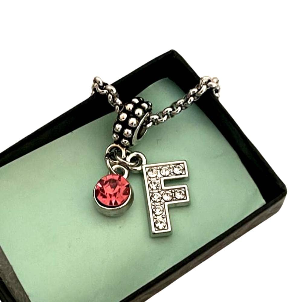 Personalized Birthstone Charm Bracelet Necklace Keychain Set for Women & Girls - Perfect Gift for Birthday, Anniversary & Special Occasions
