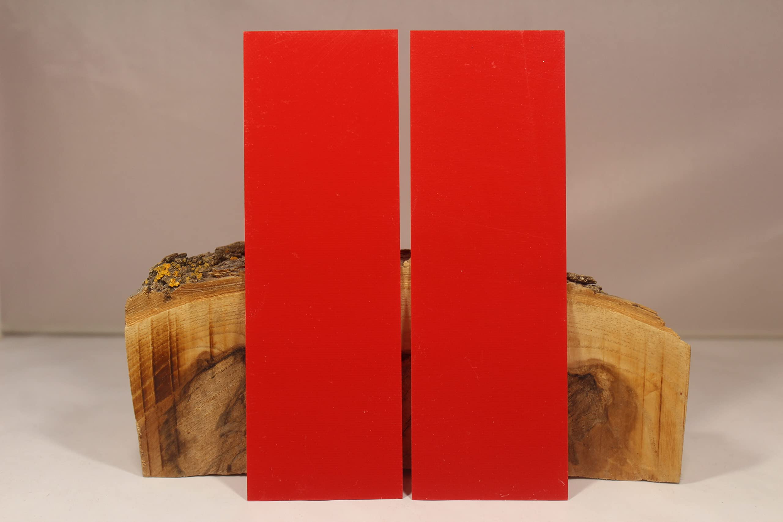 Premium G-10 Knife Scales (Red) - Durable & Lightweight for EDC, Tactical & Outdoor Knives - Perfect for Customization, Survival & Camping Use