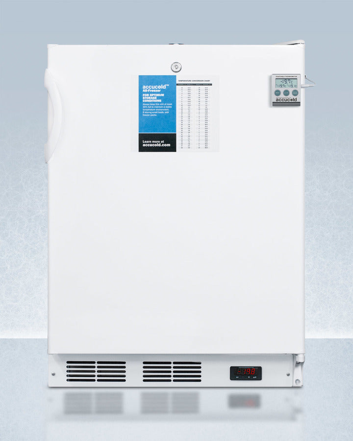 Accucold 24-Inch Wide All Freezer VT65MLPLUS2ADA - Energy Efficient Upright Freezer for Home, Garage, or Basement Storage - Perfect for Bulk Food, Meat, and Frozen Goods