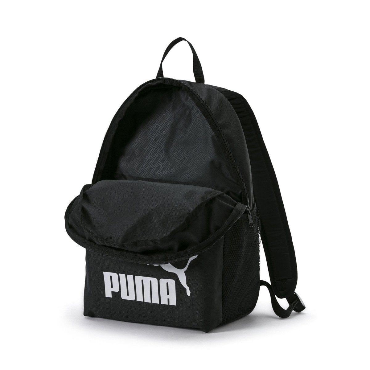 PUMA Phase Black Backpack for Men & Women - Lightweight Durable Laptop Backpack for Work, School, Travel & Gym - Water Resistant Casual Daypack with USB Charging Port