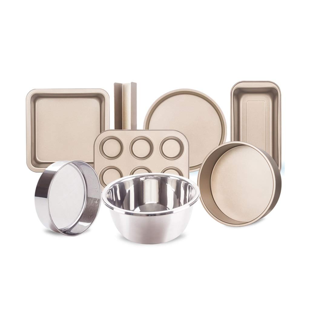 Non-Stick Carbon Steel Baking Tray Set for Oven - Perfect for Bread, Cake & Cookie Baking | Durable Kitchen Tools for Home Bakers (Color: D) | Ideal for Holiday Baking, Birthday Parties & Family Gatherings