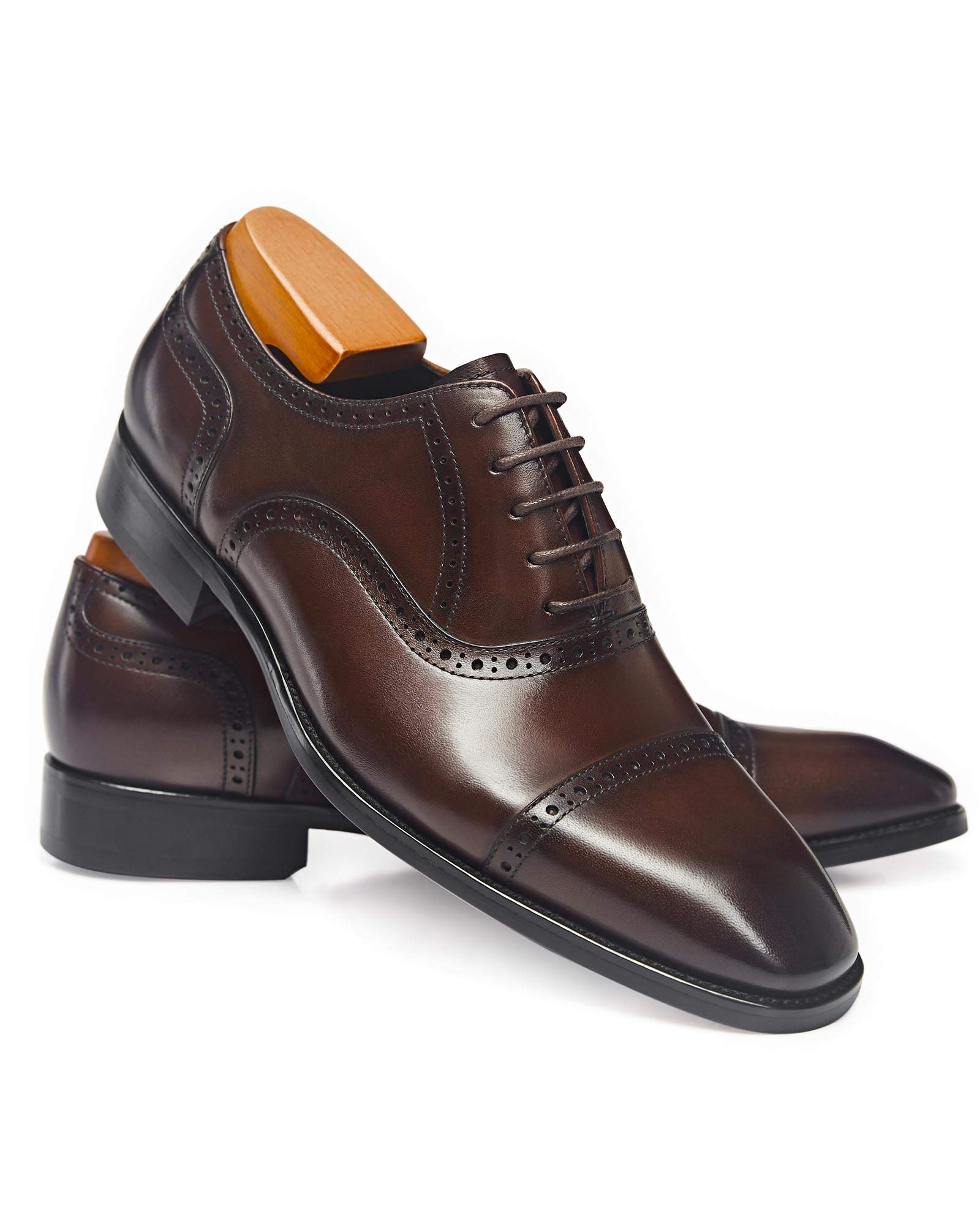 Premium Men's Oxford Dress Shoes - Classic Formal Leather Shoes for Business & Wedding - Comfortable & Stylish for Office, Parties & Special Occasions