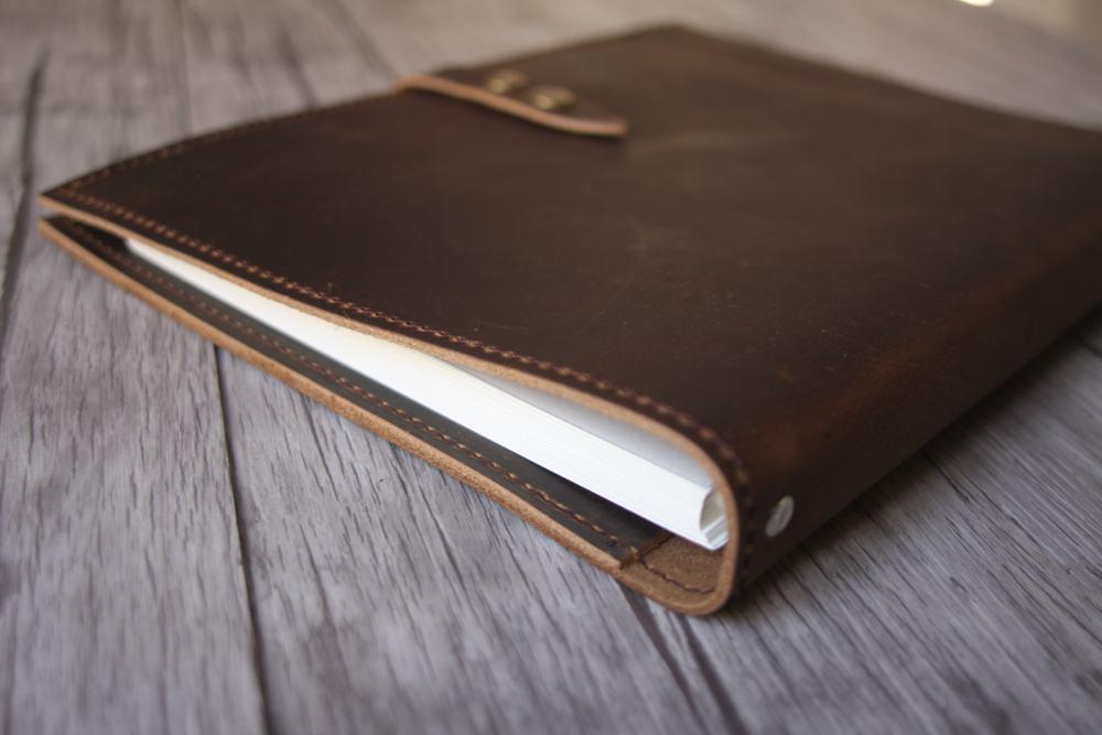 Handmade Refillable B5 Leather Journal Notebook - Premium Writing Diary for Travel, Work & Gift Ideas