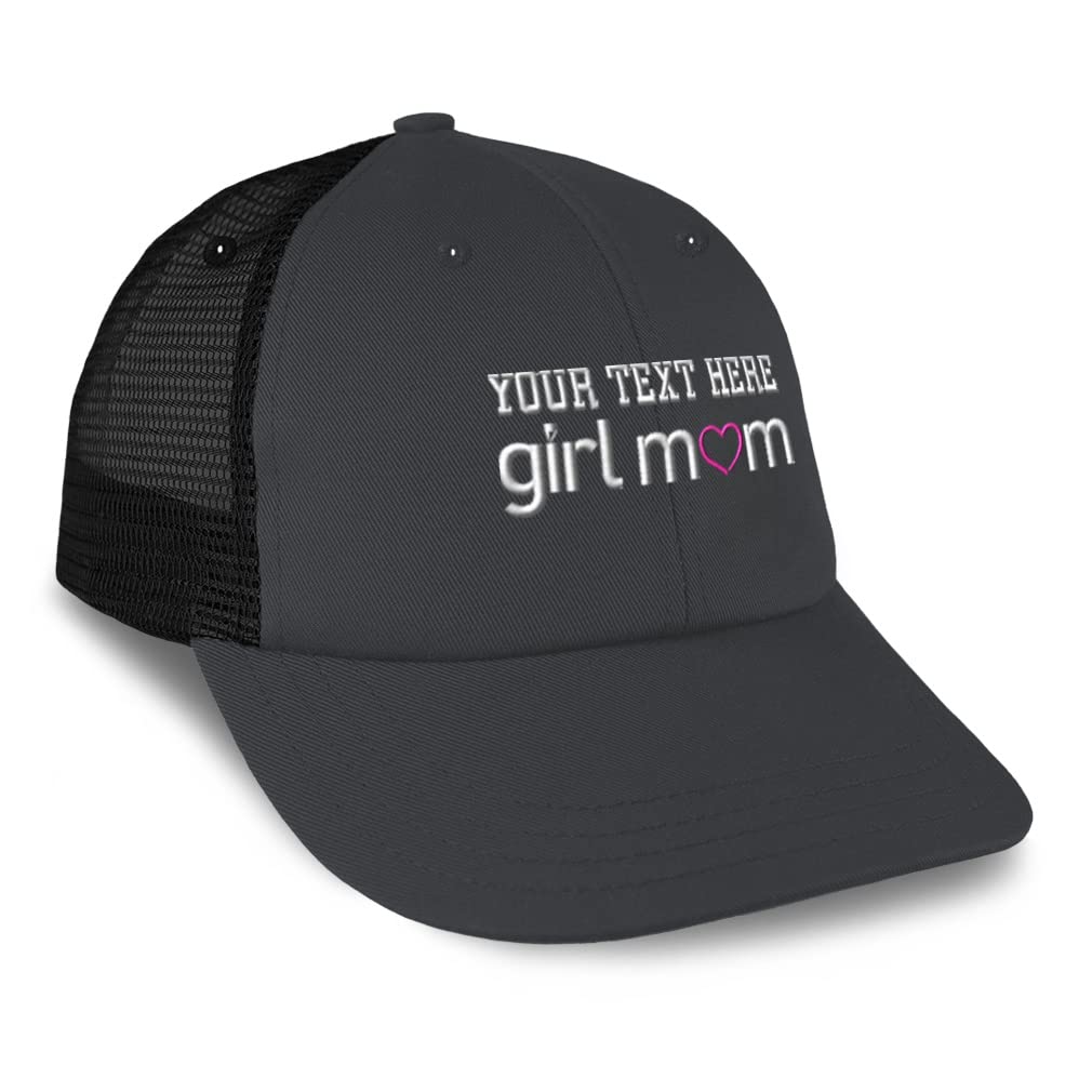 Custom Trucker Hats for Men & Women - Adjustable Baseball Caps for Dad, Mom & Girl - Stylish Mesh Back Hats for Outdoor, Sports & Casual Wear