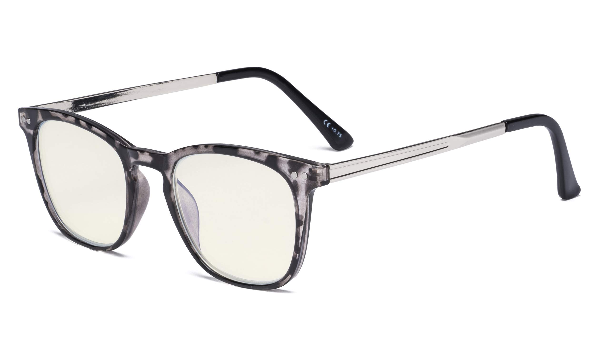 Blue Light Blocking Glasses for Men & Women - Anti UV & Screen Glare Protection - Retro Computer Reading Eyewear for Office, Gaming & Digital Eye Strain Relief