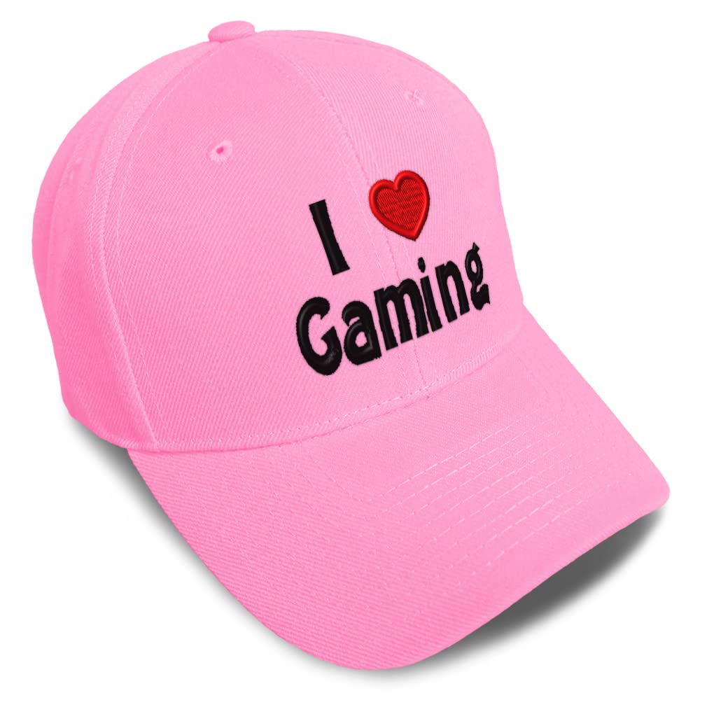 Stylish Baseball Cap for Gaming Lovers - Red Heart Design Unisex Dad Hat for Men & Women | Perfect Gift for Gamers, Sports Fans & Casual Wear