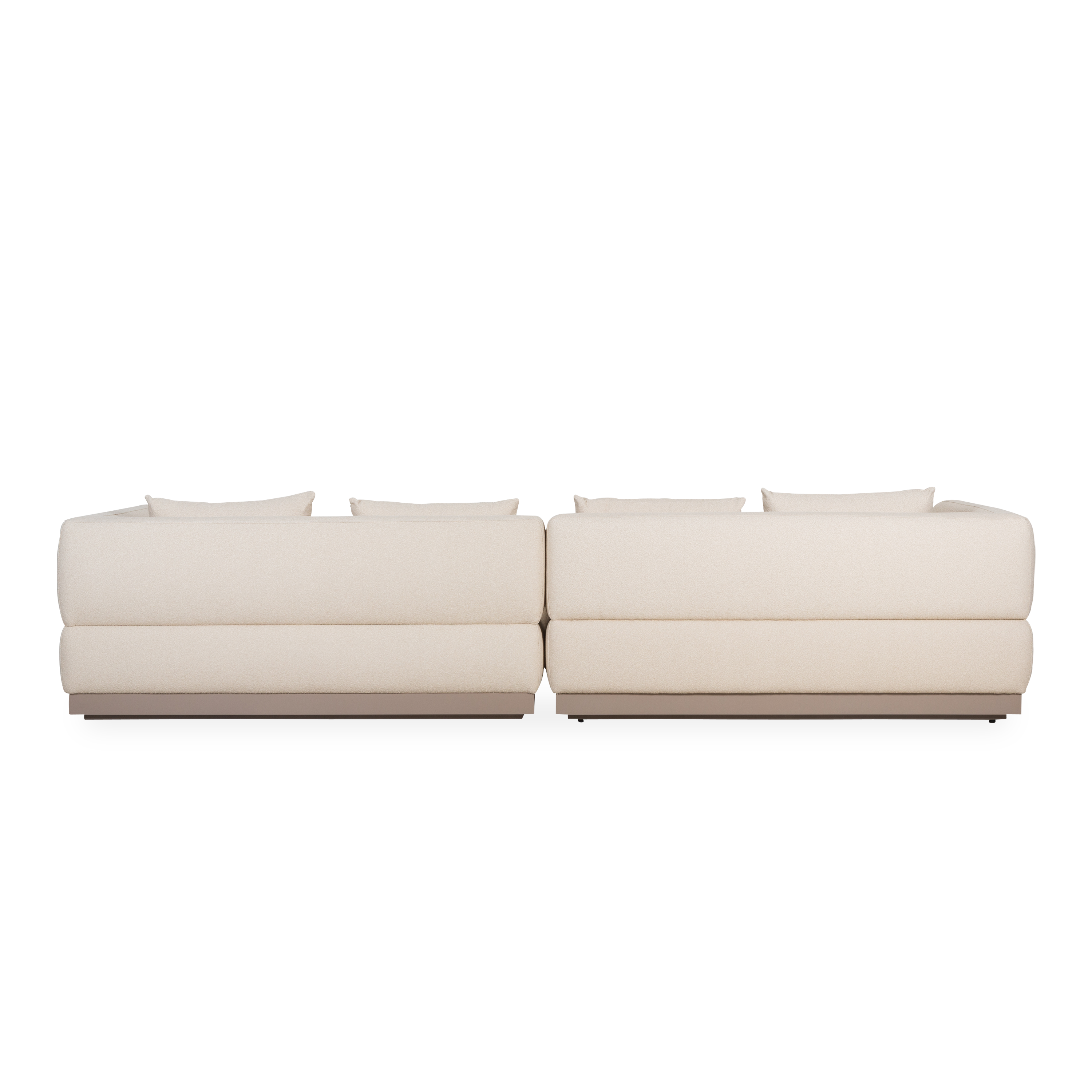 Luxury Amalfi Sectional Sofa - Modern Upholstered Fabric Couch with Reversible Chaise for Living Room, Family Room & Lounge Areas