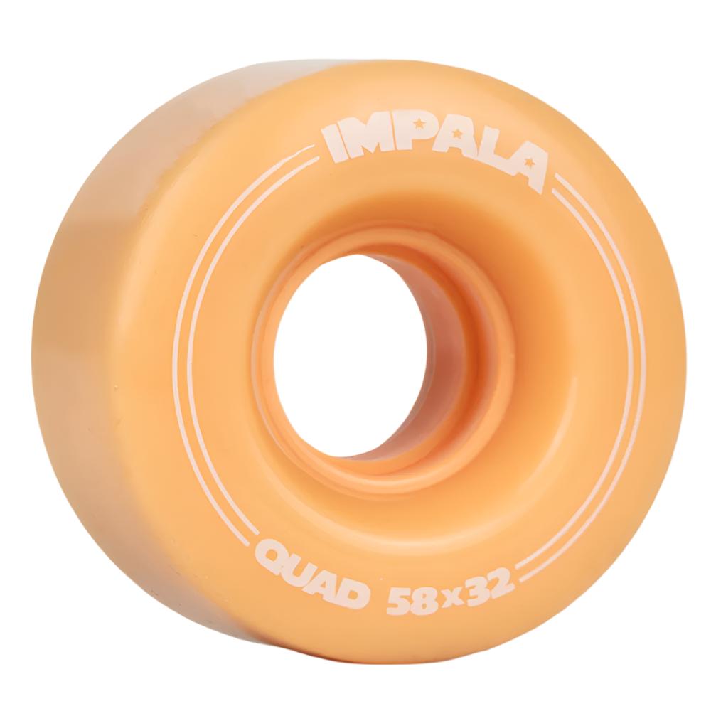 Impala 58mm Quad Roller Skate Wheels - 4 Pack for Indoor & Outdoor Skating, Derby, and Rink Use