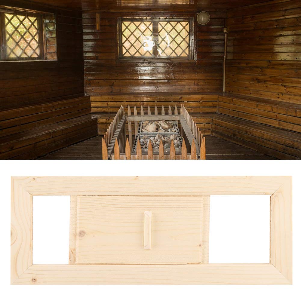 Premium Cedar Wood Sauna Ventilation Panel - Steam Room Air Vent Grille for Optimal Airflow - Perfect for Sauna & Steam Room Ventilation Accessories