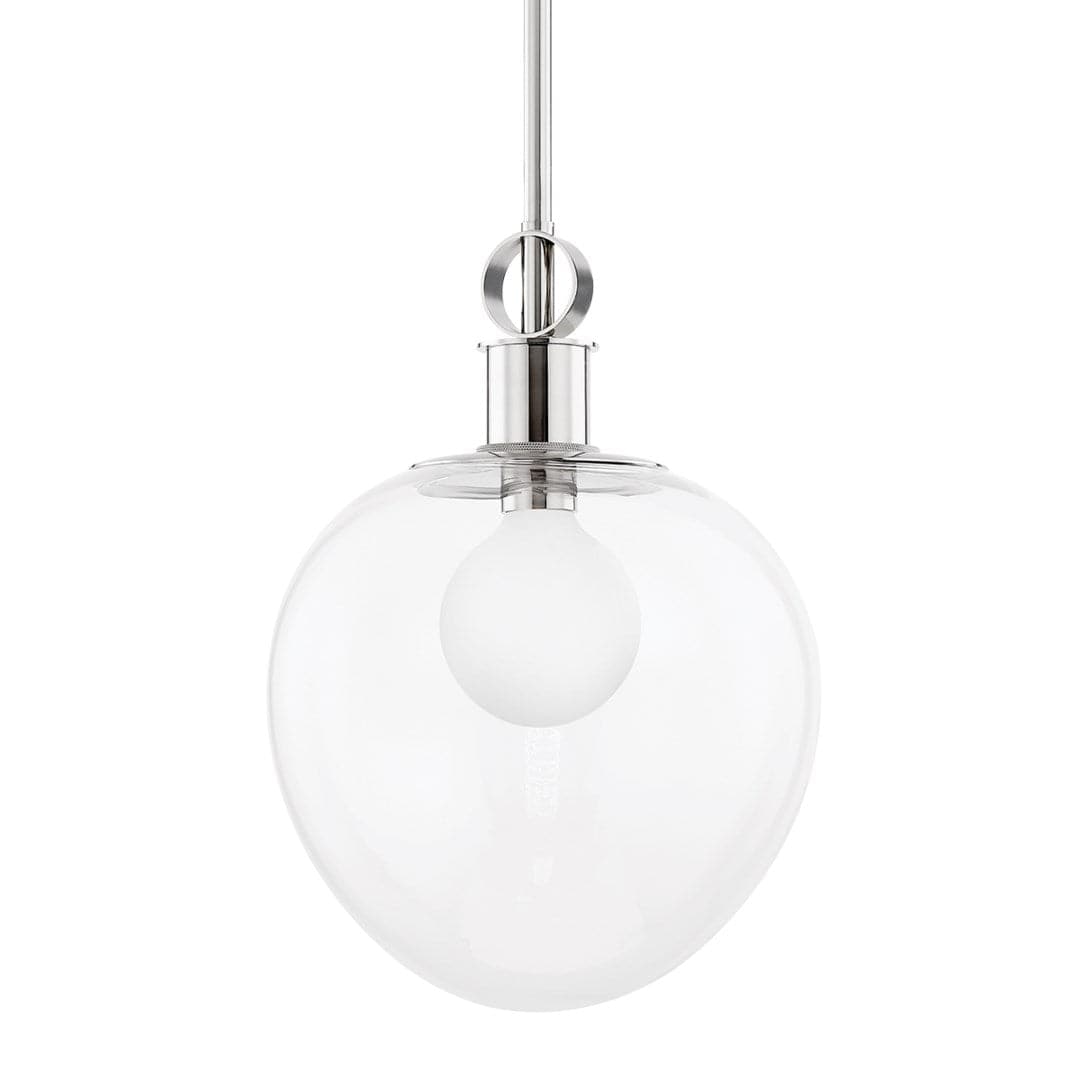 Anna 1-Light Modern Pendant Light Fixture - Sleek Hanging Ceiling Lamp for Kitchen, Dining Room, or Bedroom Lighting