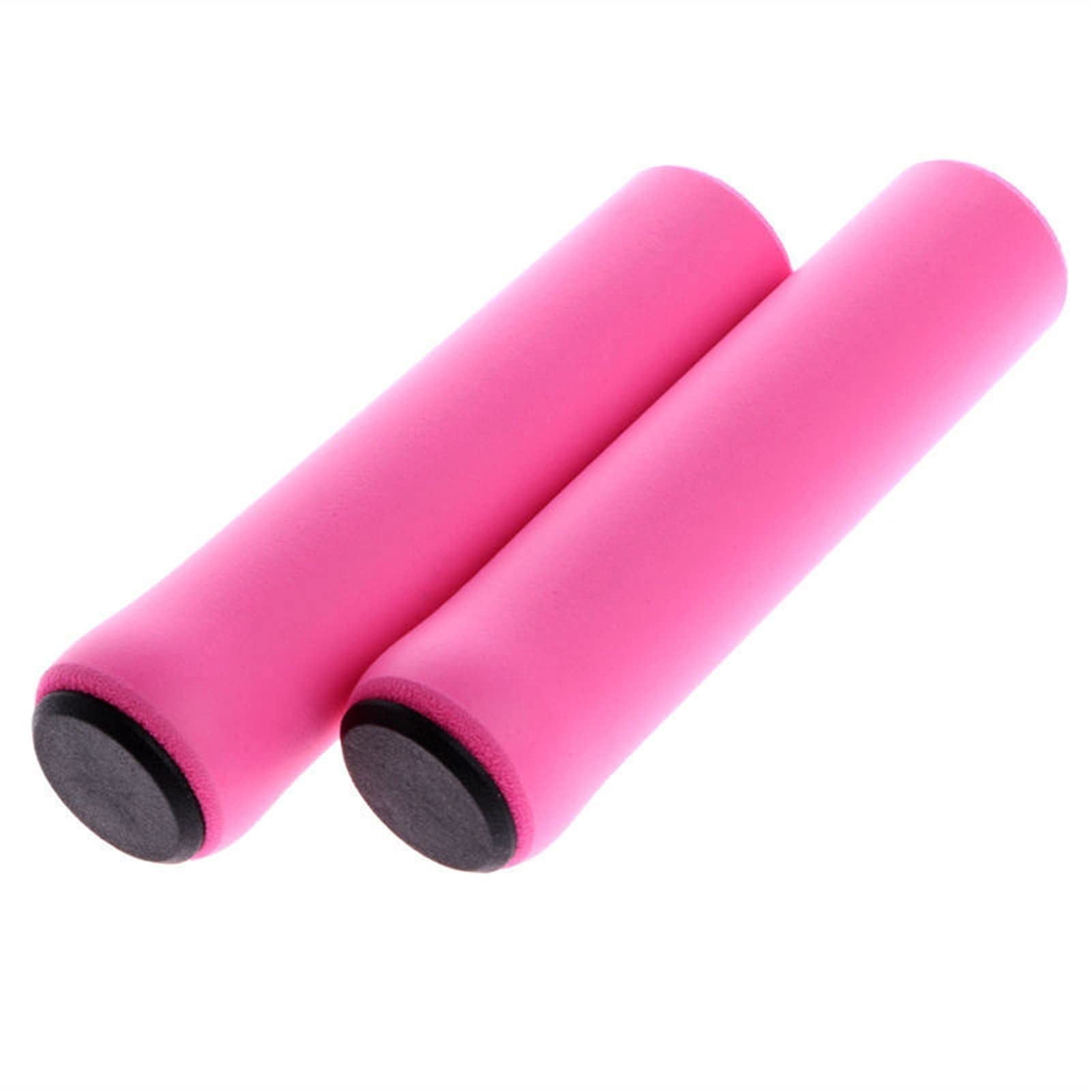HuaShslt 1 Pair Anti-Slip Silicone Bike Handlebar Grips - Shock Absorbing MTB/Road Bicycle Grips Cover for Mountain & Commuter Bikes (Pink) - Perfect for Cycling, Outdoor Adventures & Daily Commutes