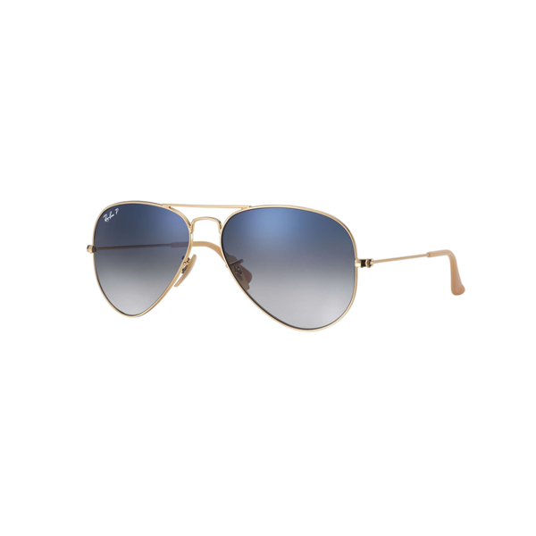 Aviator Sunglasses Gold Gradient Light Blue Lens - Stylish UV Protection for Outdoor Activities, Driving & Travel