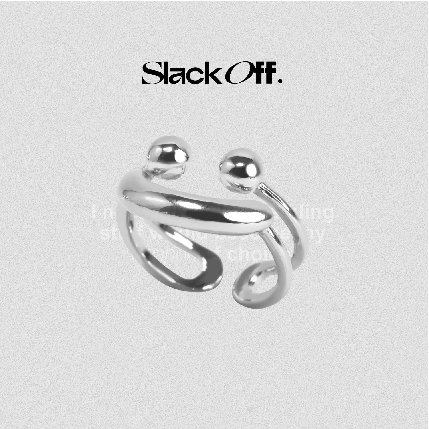 SlackOff Double Smiling Ring - Fun Couple Friendship Rings for Women & Men - Perfect for Valentine's Day, Anniversary Gifts & Everyday Wear