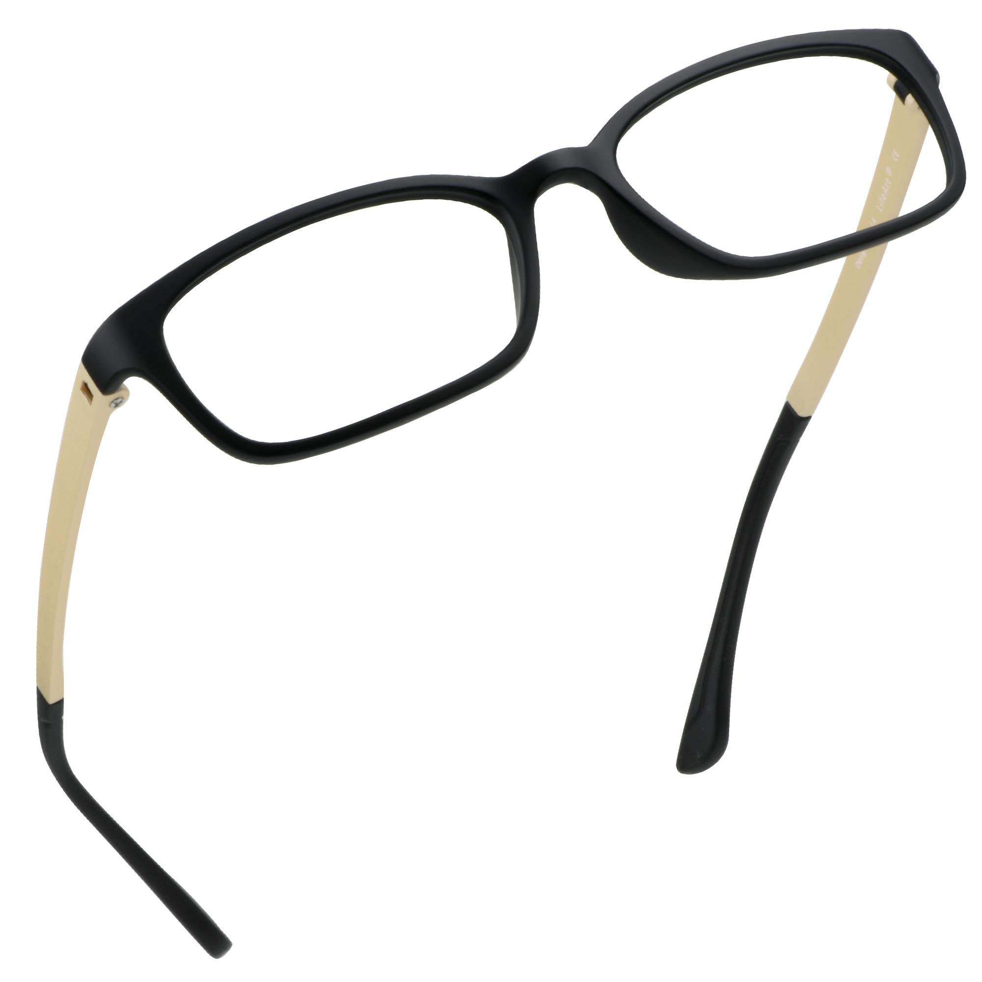 Blue Light Blocking Glasses for Computer & Gaming - Anti Eyestrain, Anti Glare Reading Glasses for Men & Women - Perfect for Office Work, Screen Time & Nighttime TV Viewing