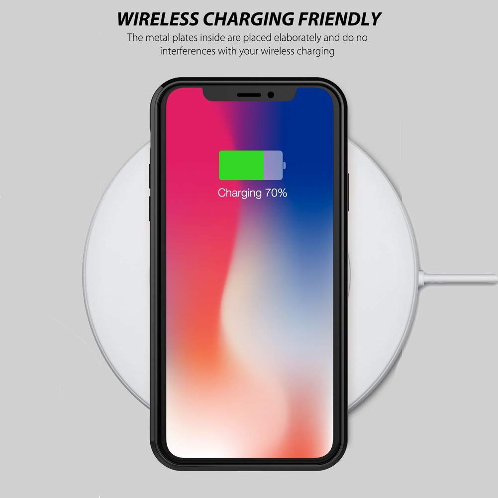 Shockproof iPhone X/XS Case with Plexiglass Back & Soft TPU Bumper - Blue Skull Design | Compatible with iPhone X and iPhone XS | Perfect for Daily Protection, Outdoor Activities, and Style Statement