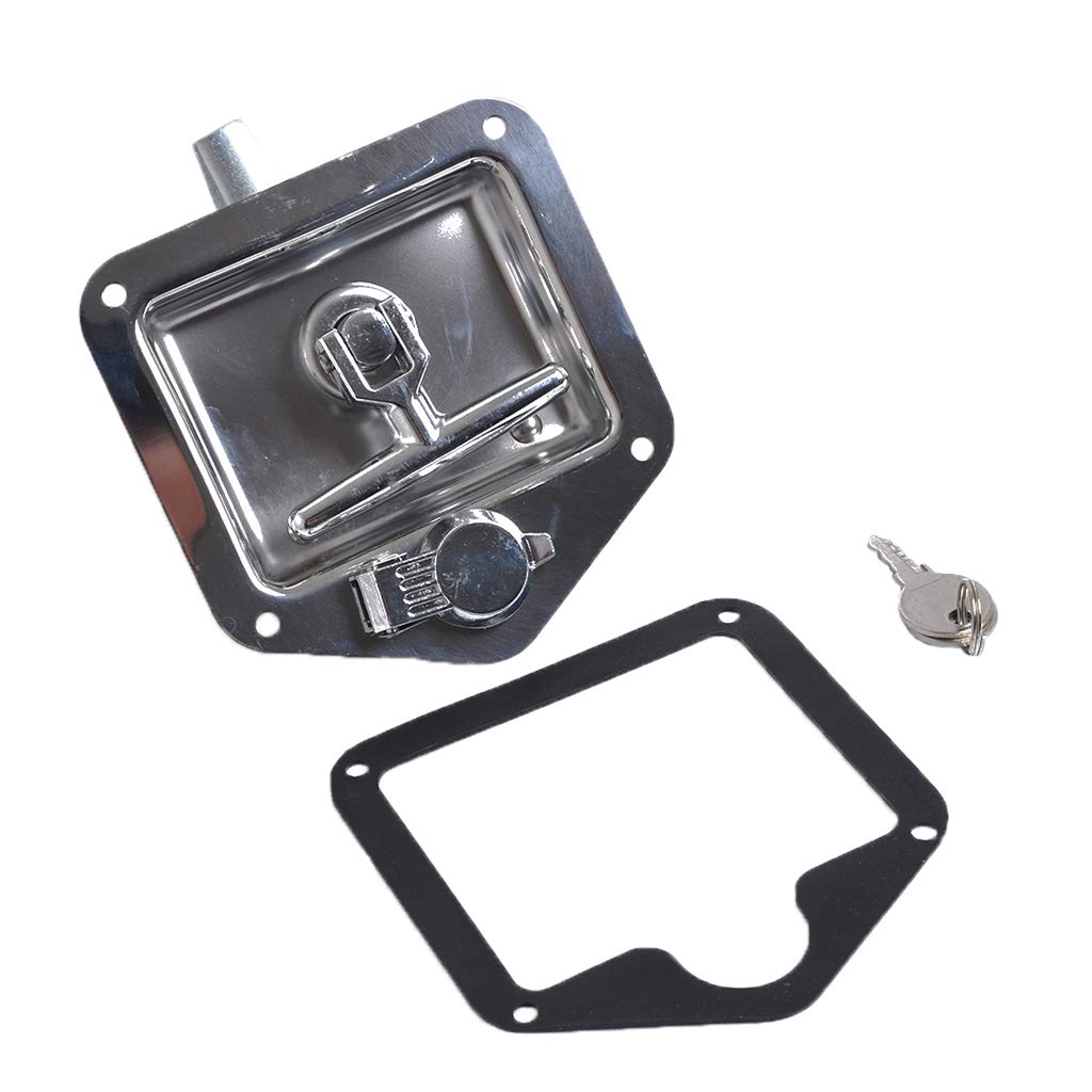 304 Stainless Steel Folding T-Handle Lock Latch for Car, RV & Marine - Secure Storage Compartments, Toolboxes & Cabinets