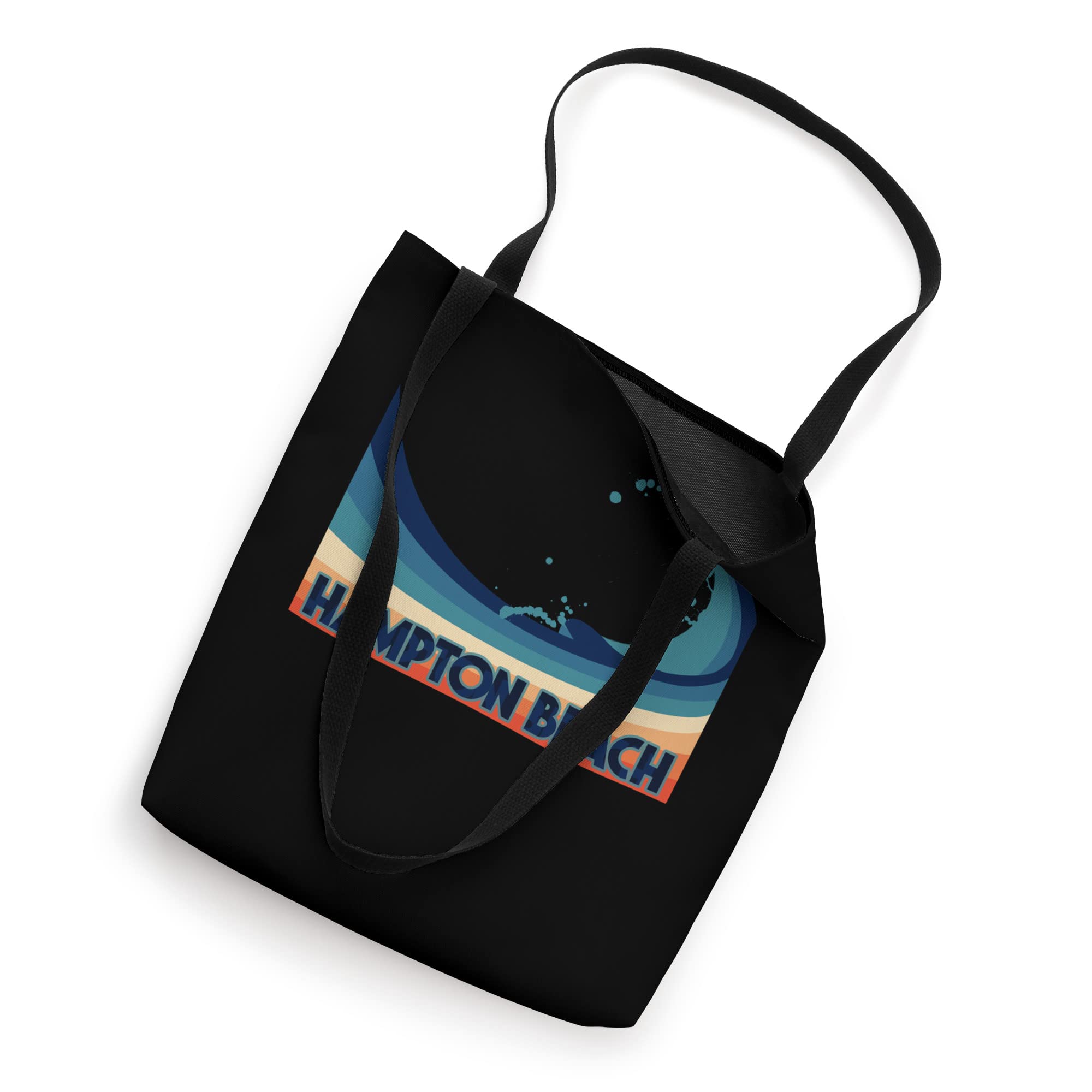 **Vintage Surf Sailing & Fishing Tote Bag - Hampton Beach NH - Stylish & Durable Beach Tote for Summer, Travel & Outdoor Adventures**