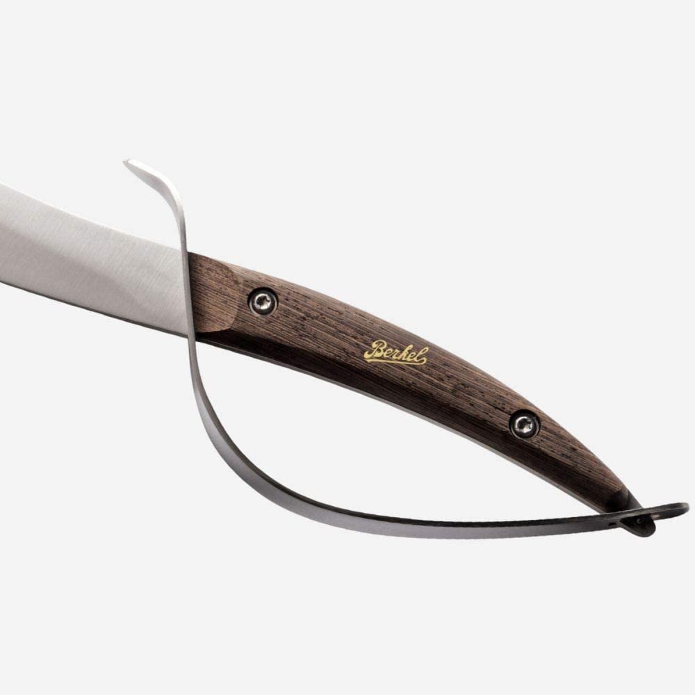 Berkel Elegance Champagne Saber - Premium Wenge Wood Saber for Opening Sparkling Wines & Champagne - Luxury Wine Accessory for Clean Bottle Cutting - Perfect for Weddings, Parties & Special Celebrations