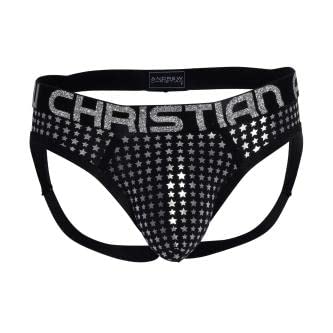 Andrew Christian Candy Hearts Air Jock Strap - Almost Naked Sheer Brief for Men | Perfect for Valentine's Day, Intimate Moments & Sensual Wear