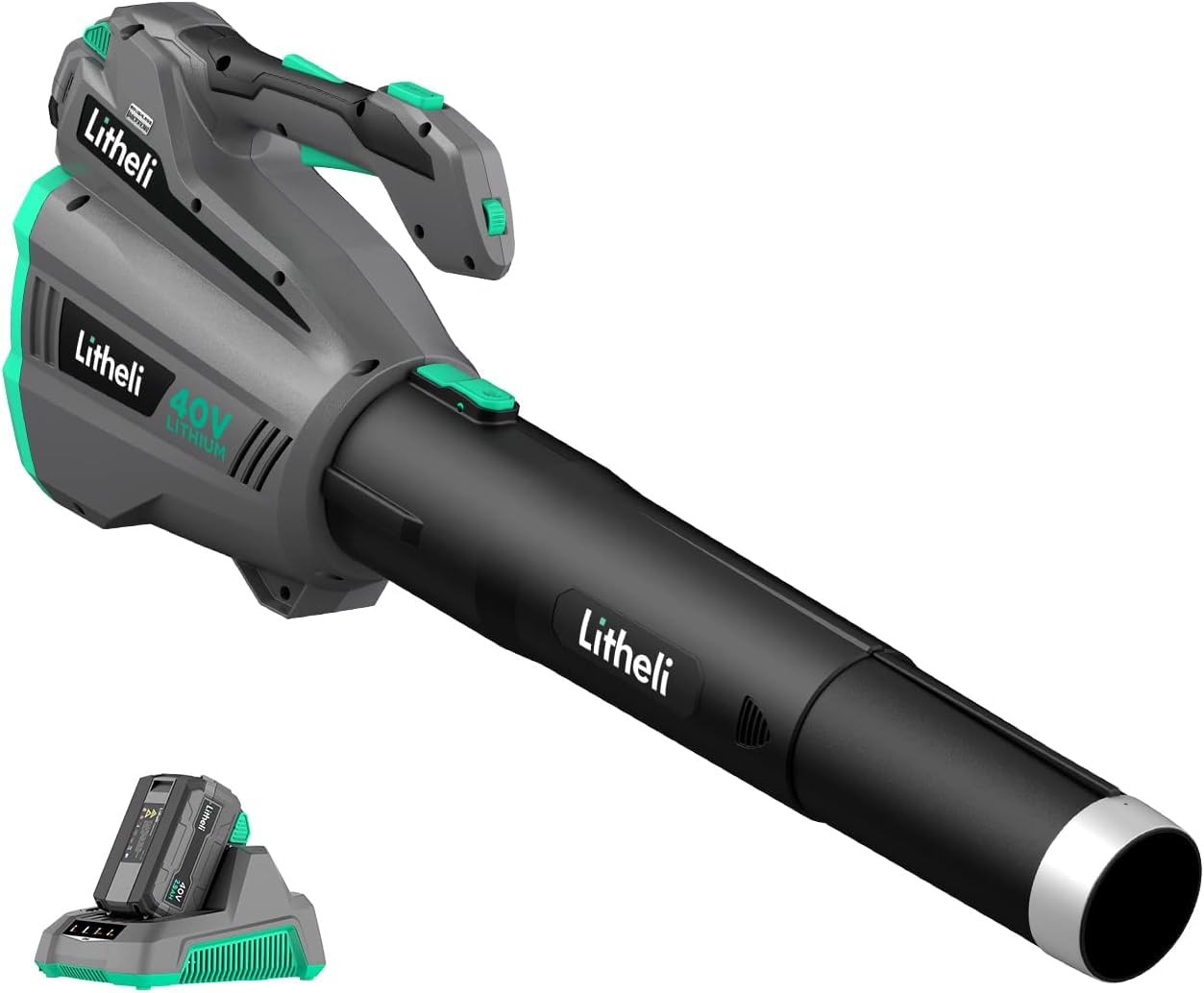 40V Cordless Leaf Blower with Brushless Motor - 2.5Ah Battery & Charger Included - Powerful Axial Blower for Leaves, Dust, Snow & Debris - Ideal for Lawn Care, Yard Cleaning & Winter Snow Removal