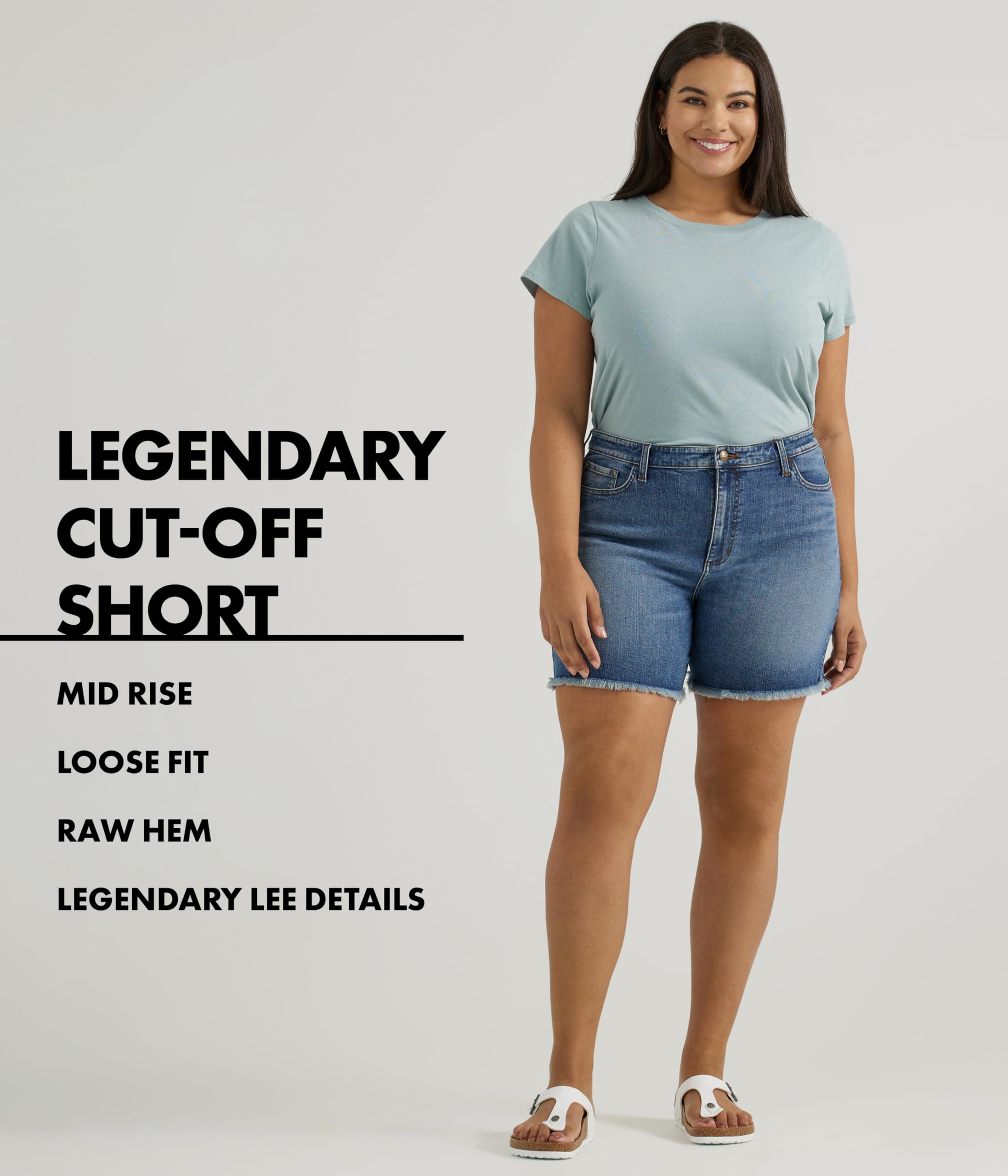 Lee Women's Classic Fit Stretch Denim Jeans - Comfortable High Waist Pants for Casual Wear & Everyday Outfits