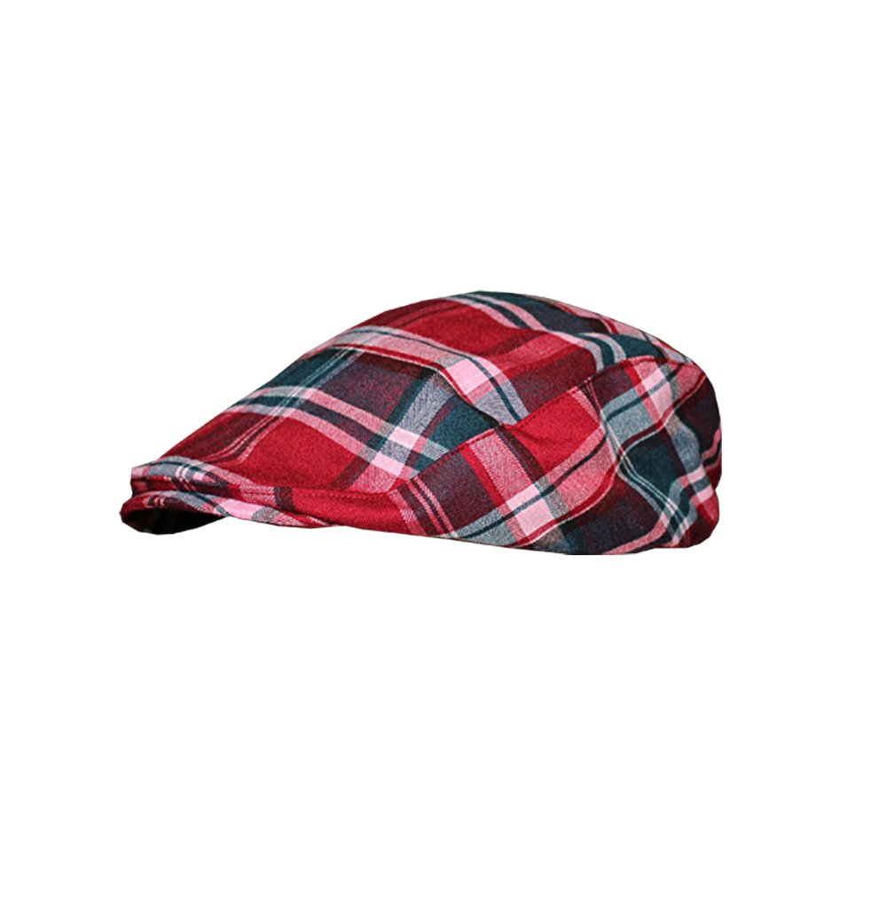 Men's 'Par 5' Mayfield Plaid Cap - Stylish Golf & Casual Wear Hat for Outdoor Activities