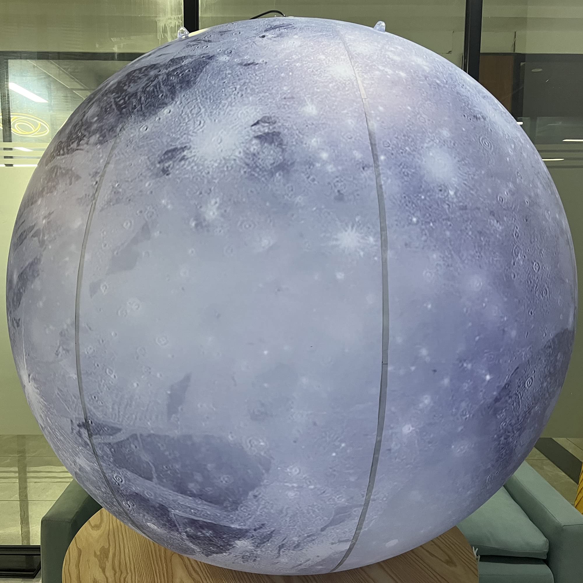Sayok 60-Inch Large Inflatable Solar System Planets - 0.25mm PVC Pluto Balloon Set for Kids | Early Learning Educational Toys | Perfect for Classroom Decor, Space Themed Parties & STEM Activities