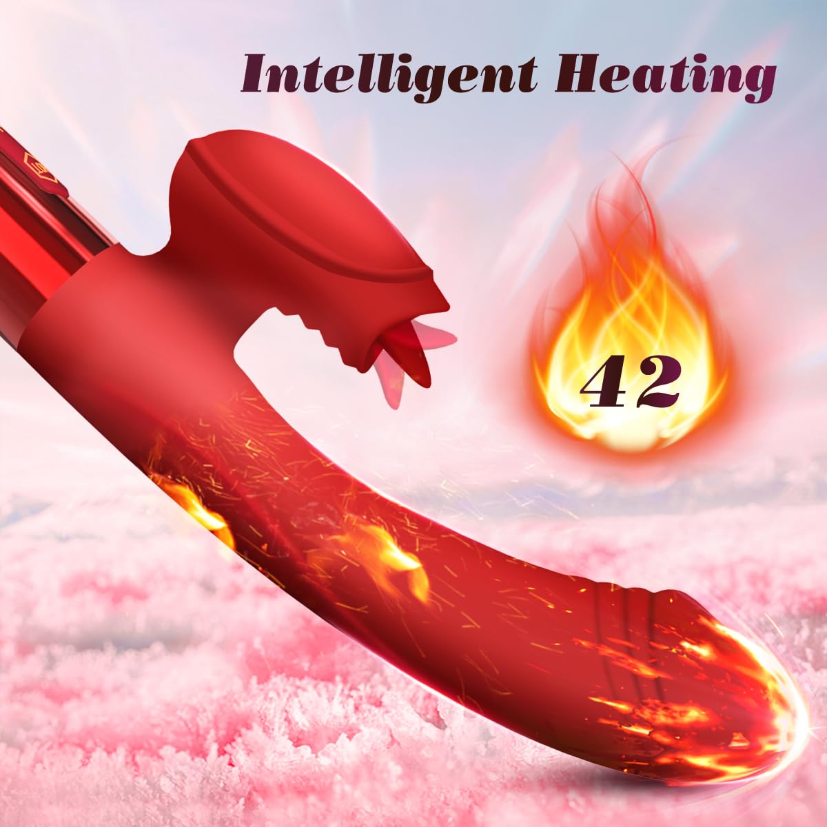 Realistic Dildo Vibrator for Women - 10 Powerful Vibration & Licking Modes for G Spot & Clitoral Stimulation - Waterproof Adult Sex Toy for Solo Play & Couples - Perfect for Bedroom Fun & Spicing Up Relationships