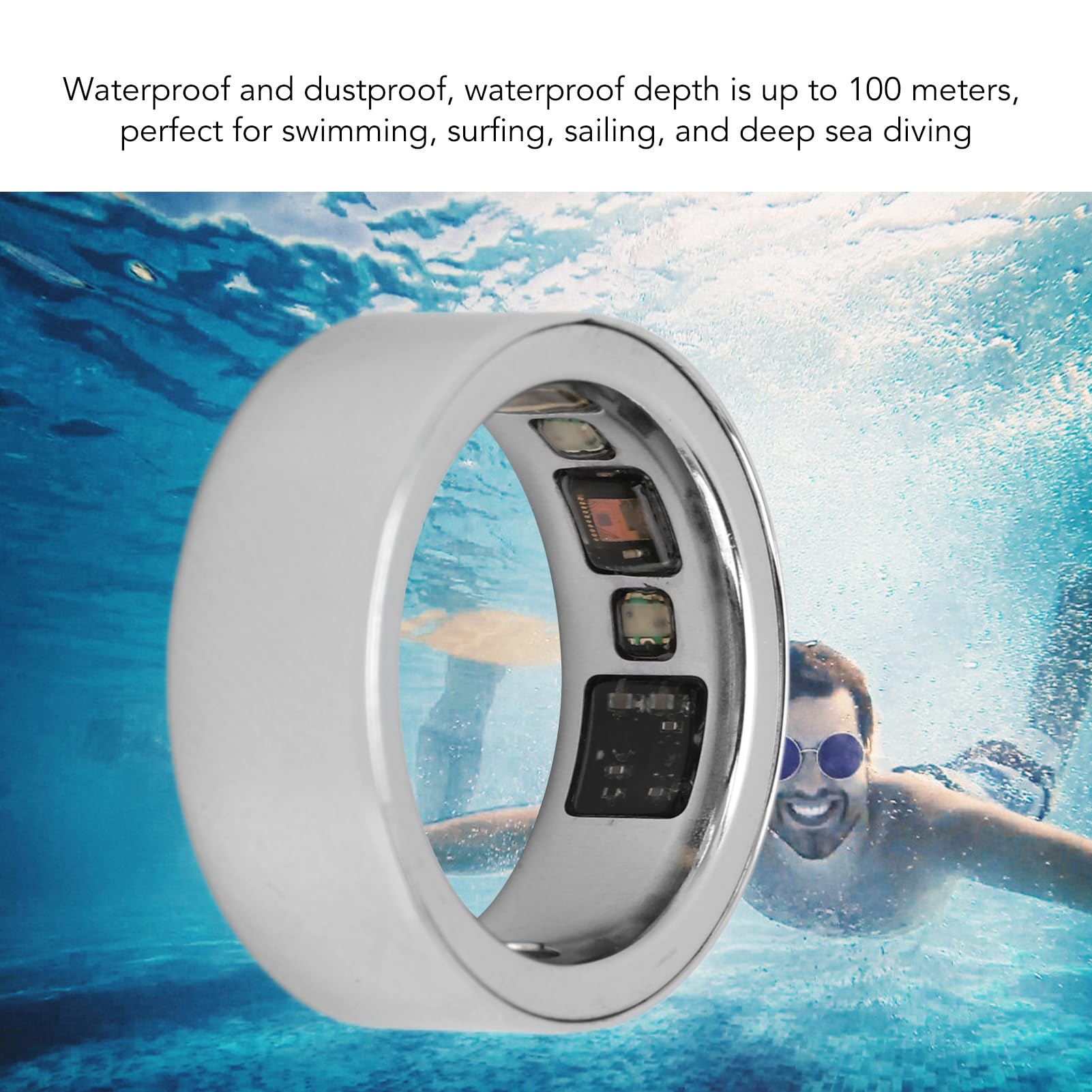 Smart Health Ring for Women & Men - Continuous Sleep, Heart Rate, Temperature, Blood Oxygen & Step Tracker | Fitness & Wellness Wearable for Daily Activity Monitoring & Health Insights