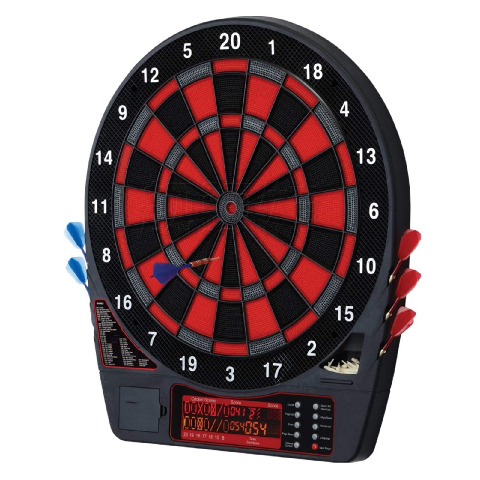 Electronic Dartboard Set with Automatic Scoring - Soft Tip Darts for Kids & Adults - 30 Dart Heads Included - Perfect for Family Game Nights & Indoor Sports Fun